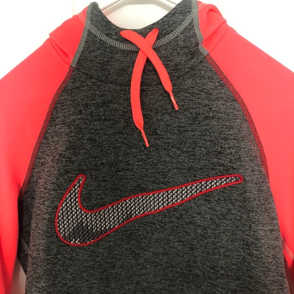 NIKE- high neck thermal hoodie with Thumb holes - Picture 4 of 7